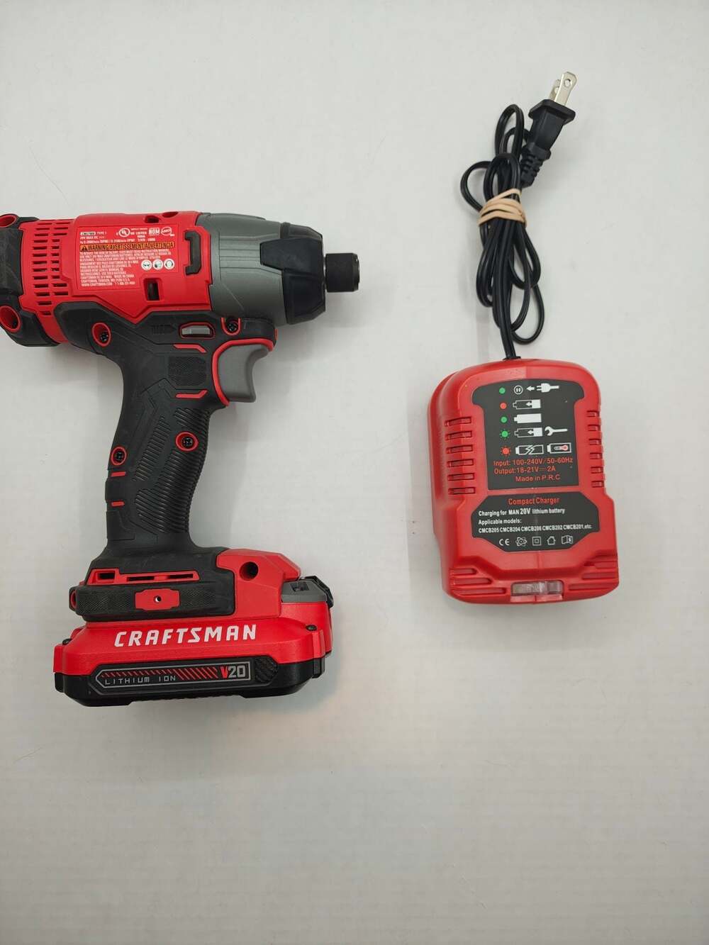 Craftsman V20 CMCF800 Cordless Impact Driver with 20V Battery and Charger